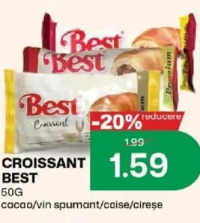 Best Croissant 50G cacao/vin spumant/caise/cireșe
