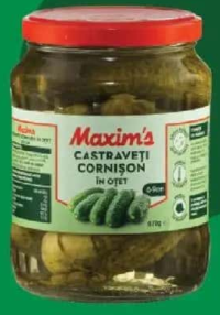 Maxim's Castraveți 670g 6-9cm în oțet
