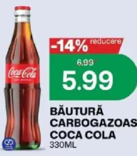 Băutură Carbogazoasă Coca Cola 330ml