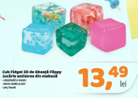Flippy Cub Fidget 3D de Gheață Jucărie antistres din maltoză