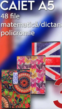 Remarkt Caiet A5 48 file matematică/dictando policromie