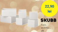SKUBB Cutie, set 6 buc., alb