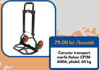 Holzer Carucior transport marfa CPTM-60DA, pliabil, 60 kg
