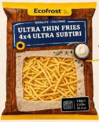 Ecofrost Cartofi Ultra Subțiri 4x4 1kg