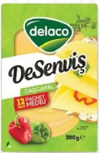 DELACO Cașcaval DeSenviș felii 200 g