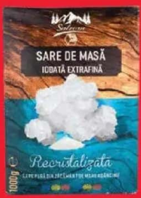 Salrom Sare de masă iodată extrafină 1 kg