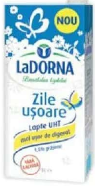 LaDorna Zile ușoare Lapte fără lactoză UHT 1,5% 1 l