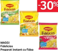 Maggi Fidelicios Preparat instant cu fidea gust de vită / pui / ciuperci / mix de legume 59.2 g