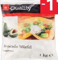 TRANSGOURMET Quality Avocado cuburi sărate 1 kg