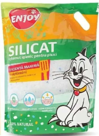 Enjoy Silicat Nisip pentru pisici 7,6 l / 3,2 kg