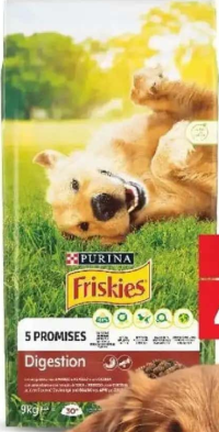 Friskies Hrană Uscată Câini vită, pește / vită, miel, cicoare 3 kg