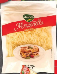DELACO Mozzarella gourmet rasă 39% grăsime 150 g