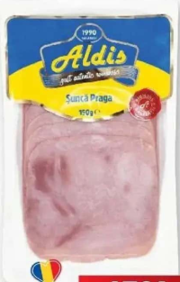 ALDIS Șuncă Praga feliată 150 g