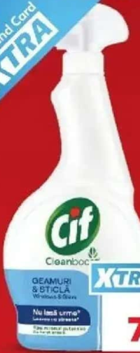 CIF Spray pentru suprafețe geamuri și sticlă 500 ml