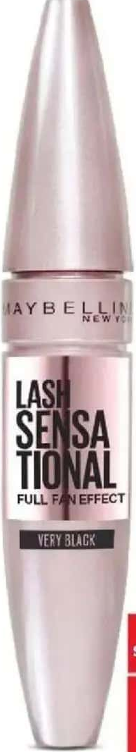MAYBELLINE NEW YORK LASH SENSATIONAL Mascara very black 1 buc