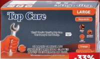 TOP CARE Mănuși nepudrate mărimea L 50 buc