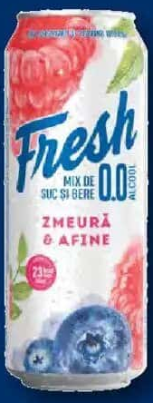 FRESH Mix bere fără alcool zmeură-afine 0,5 L