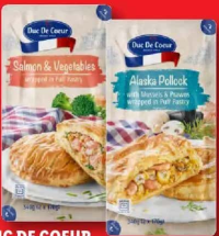 DUC DE COEUR Pește în foitaj somon și legume / midii și creveți 2 x 170 g