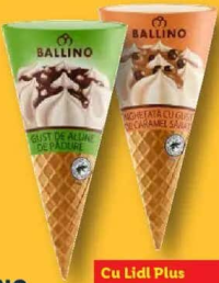 BALLINO Înghețată cornet diverse sortimente 120 ml