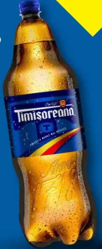 TIMIȘOREANA Bere blondă alc. 5% vol. 2,25 L