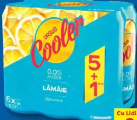 URSUS Cooler Mix bere cu gust de lămâie fără alcool 6 x 0,5 L