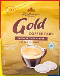 BELLAROM Cafea Gold, pads intensitate 3/5 40 de bucăți / 276 g