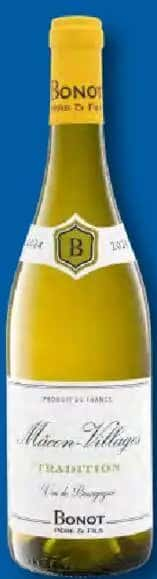 BONOT PERE & FILS Vin alb de Bourgogne, Mâcon Villages 0,75 L