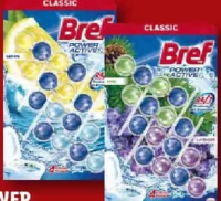BREF POWER ACTIV Odorizant WC lemon, ocean / pin, lavandă 4 x 50 g