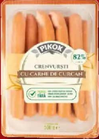 PIKOK Crenvurști de curcan 500 g