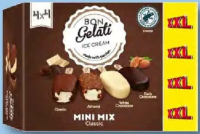 BON GELATI Mix înghețată mini, pe băț (12+4) x 50 ml
