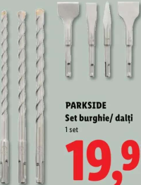 PARKSIDE Set burghie/ dalți 1 set