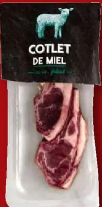Cotlet de miel cu os per 100 g