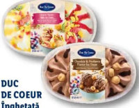 DUC DE COEUR Înghețată Crème brulee / Profiterol Macarons 850 ml