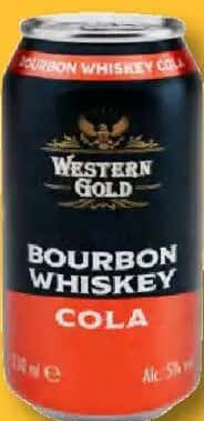 Western Gold Whiskey & Cola Cocktail 0,33 L