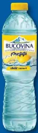 BUCOVINA Apă de izvor plată gust de lămâie 1,5 L