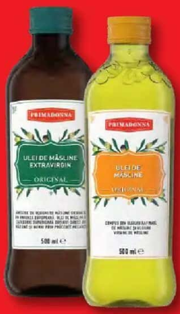 PRIMADONNA Ulei de măsline extravirgin / virgin, rafinat 500 ml