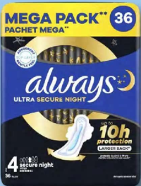 ALWAYS ULTRA Absorbante mărimea 4 36 buc.