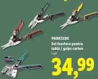 PARKSIDE Set foarfece pentru tablă / gzips carton