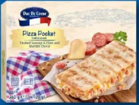 DUC DE COEUR Pizza Pocket Camembert bacon / cârnați și Edam 3 x 120 g