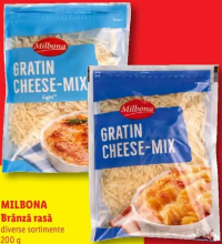 Milbona Brânză rasă diverse sortimente 200g