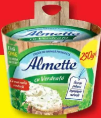 ALMETTE Cremă de brânză cu verdeață 250g