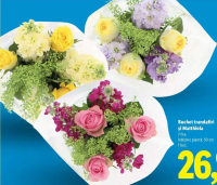 Buchet trandafiri și Matthiola 7 fire 1 buc.