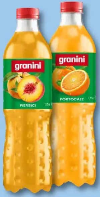 GRANINI Băutură răcoritoare piersică / portocale 1,5 L