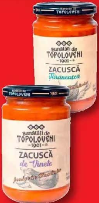 BUNĂTĂȚI DE TOPOLOVENI Zacuscă de vinete / țărănească 300 g