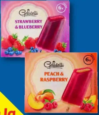 Gelatelli Înghețată cu fructe 6 x 60 ml