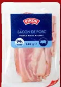 PIKOK Bacon afumat feliat 100 g