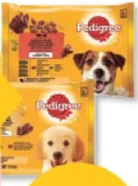 PEDIGREE HRANĂ UMEDĂ PENTRU CÂINI diverse sortimente 4x100 g