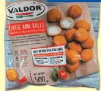 VALDOR mini crochete umplute cu brânză topită 500g