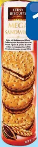 FEINY Mega sandwich biscuiți cu cremă de cacao 500g