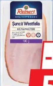 Reinert Șuncă Westfalia Feliată 100g